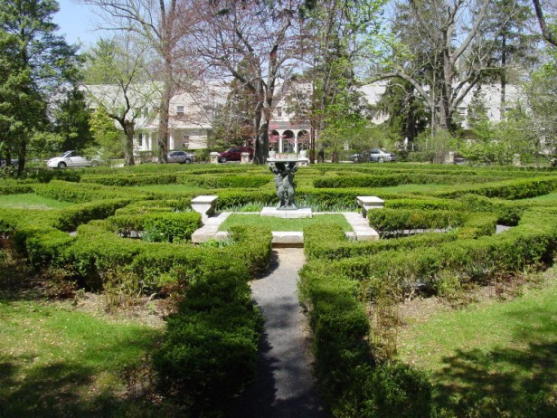 Mansion (Italian Garden, view to the north), Georgian Court University